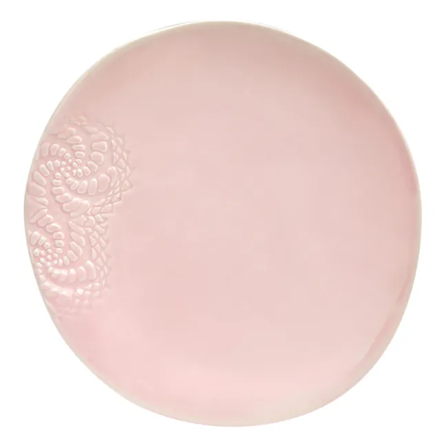 Assiettes Blanca dentelle Tatoo - Set de 2 | Rose pâle