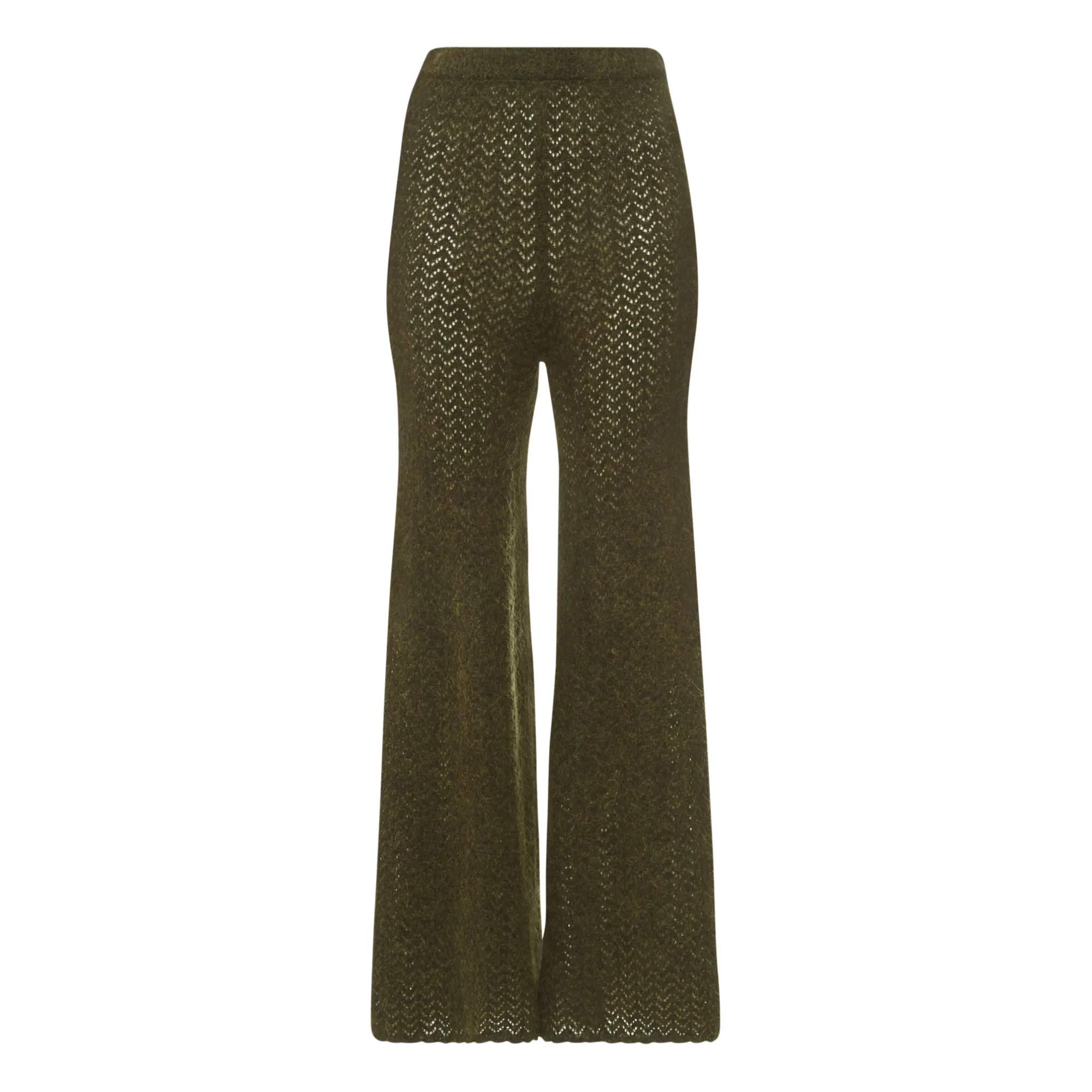 Antik Batik Khaki Shilloh Wool And Mohair Trousers