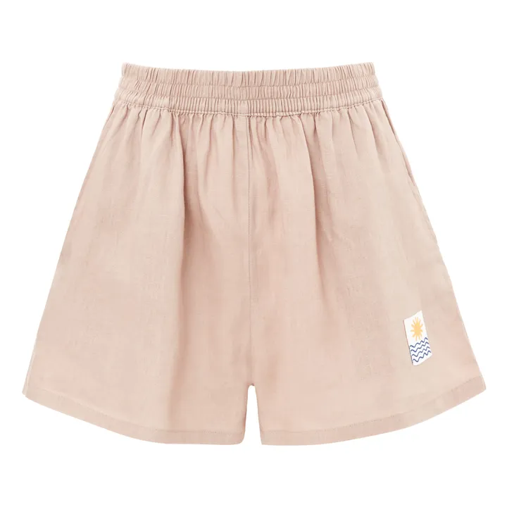 Basic Shorts Leinen | Beige rosé- Produktbild Nr. 0