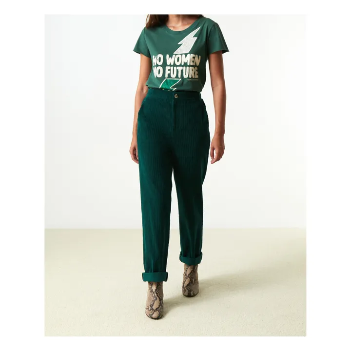 Camiseta de algodón ecológico Toro No | Verde- Imagen del producto n°2