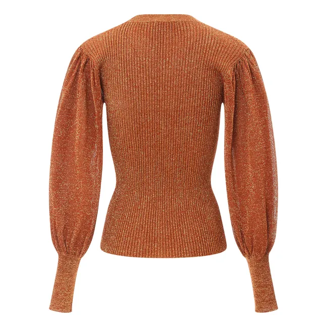 Pull Manches Bouffantes Lurex | Terre de soleil