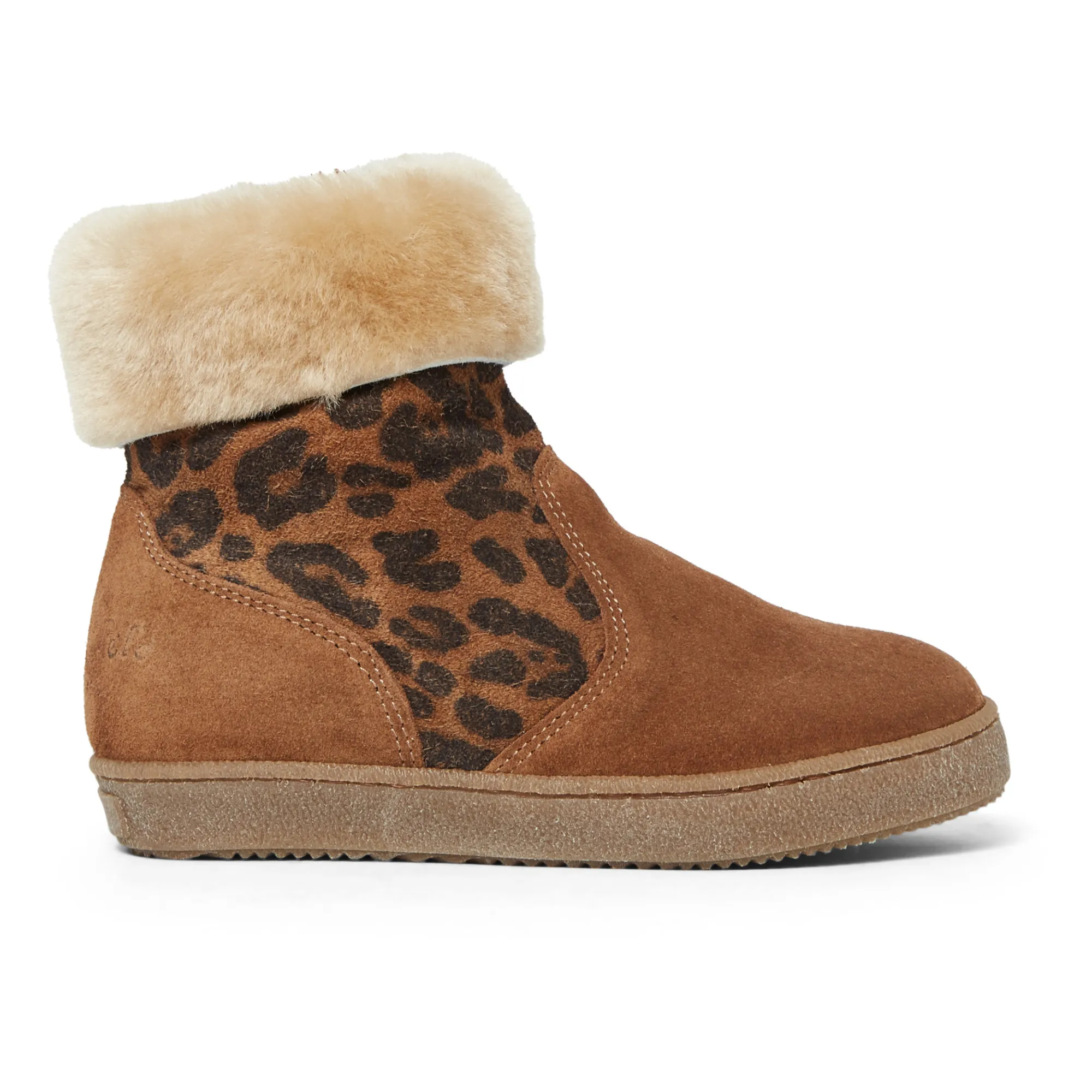 Pèpè Camel Faux Fur Boots