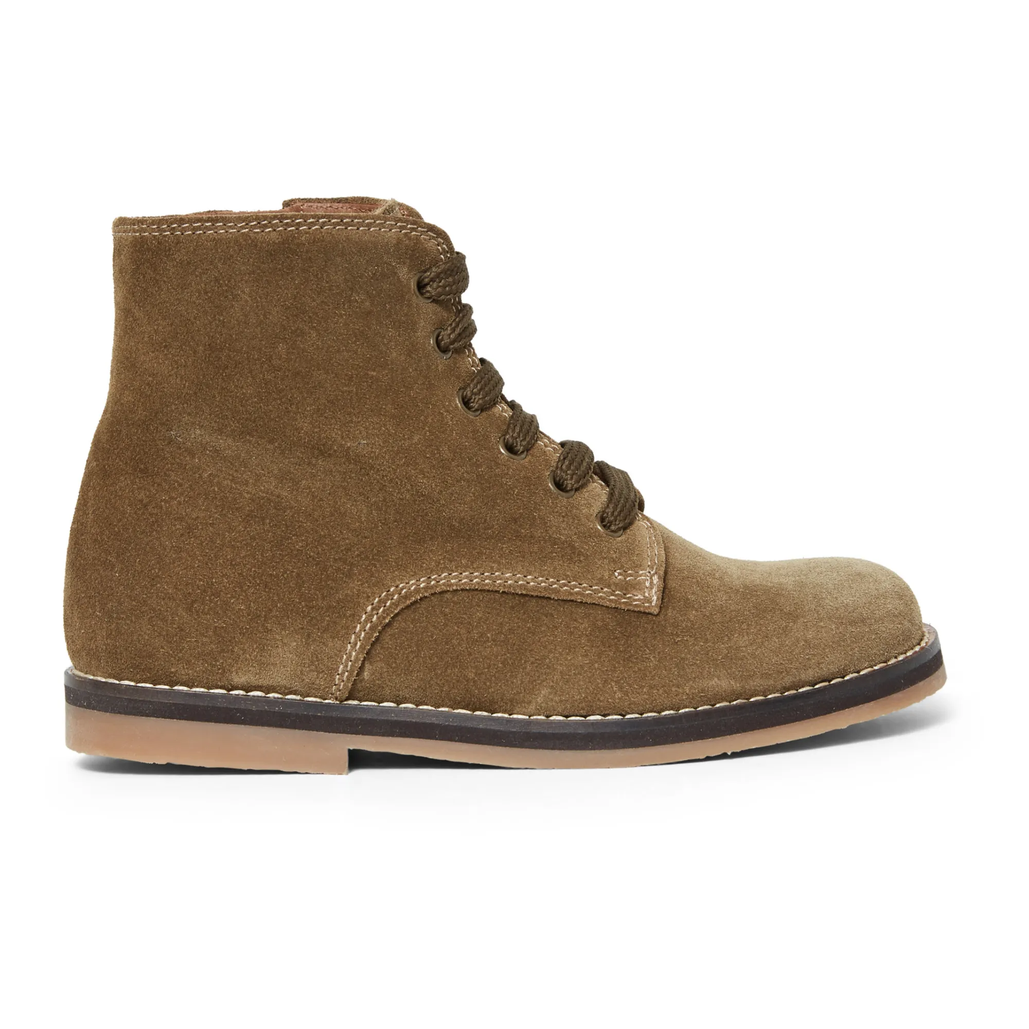Pèpè Taupe Brown Lace-Up Boots