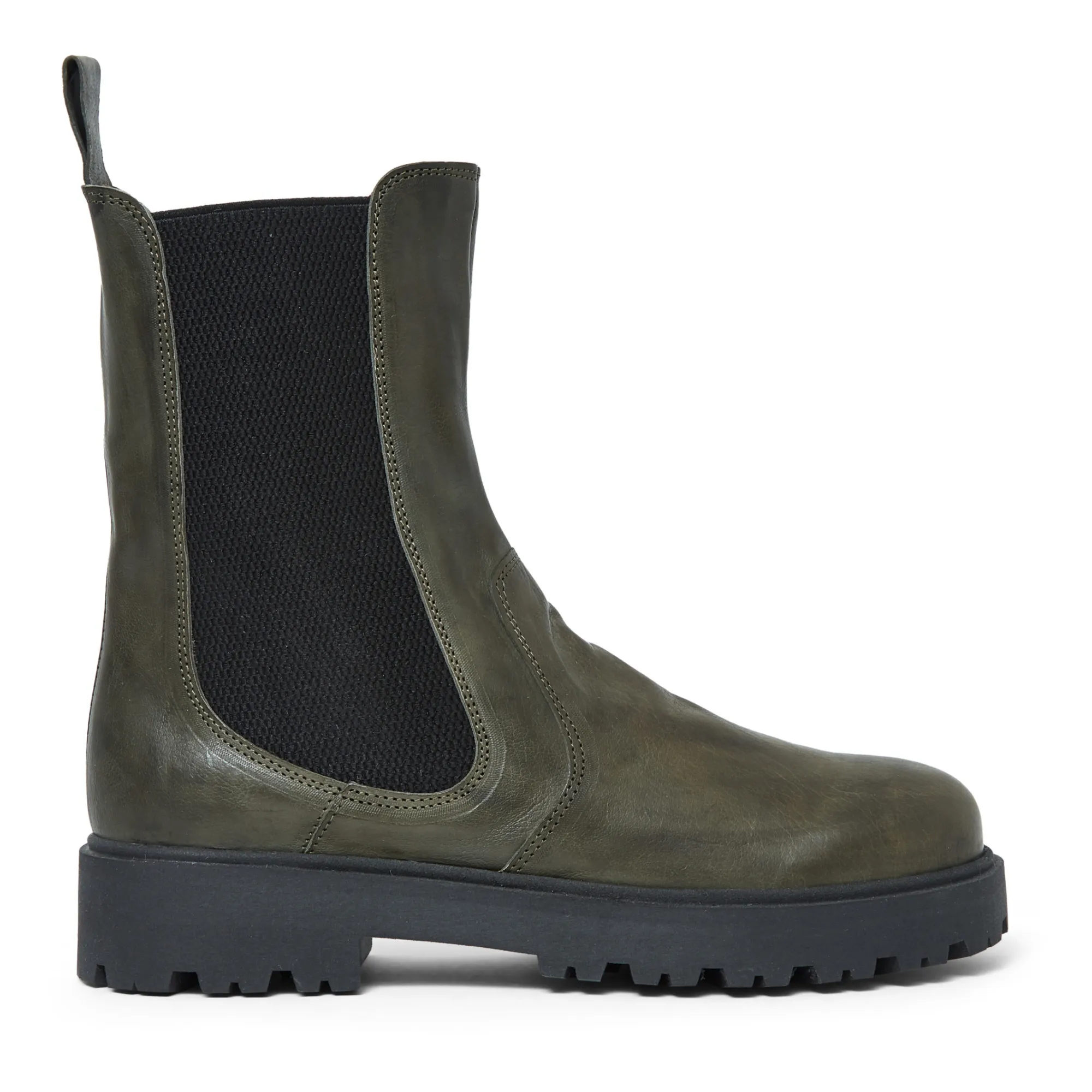 Pèpè Dark Green Chunky Boots