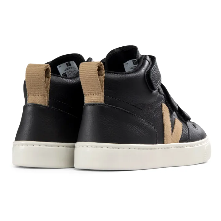 V-10 Leather Mid Sneakers | Black- Product image n°2