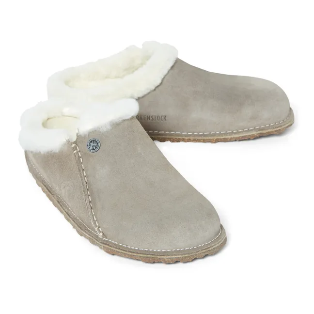 Zermatt Premium Shearling Slippers - Adult Collection  | Grey