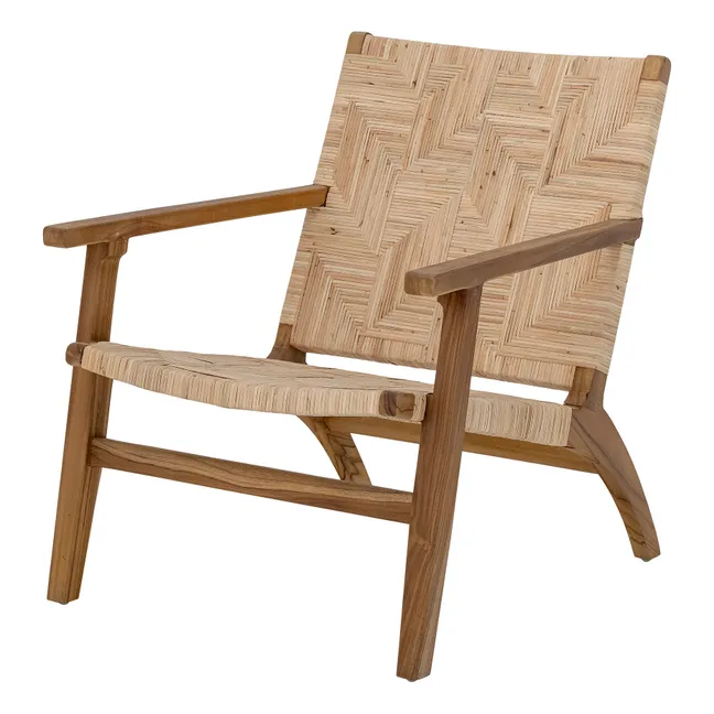 Fauteuil Mills en rotin | Brun