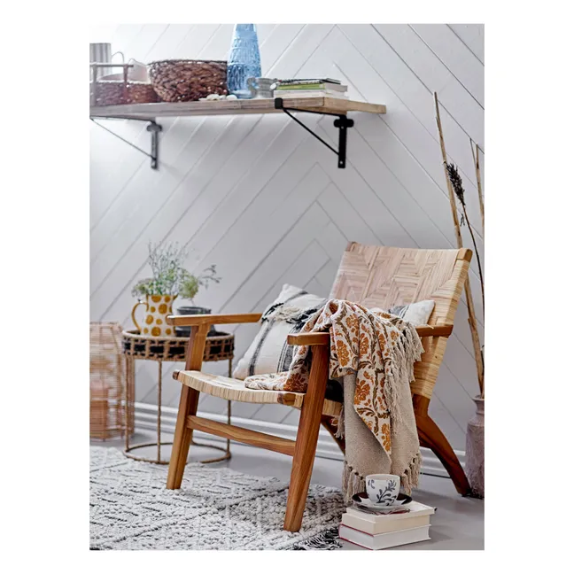 Fauteuil Mills en rotin | Brun