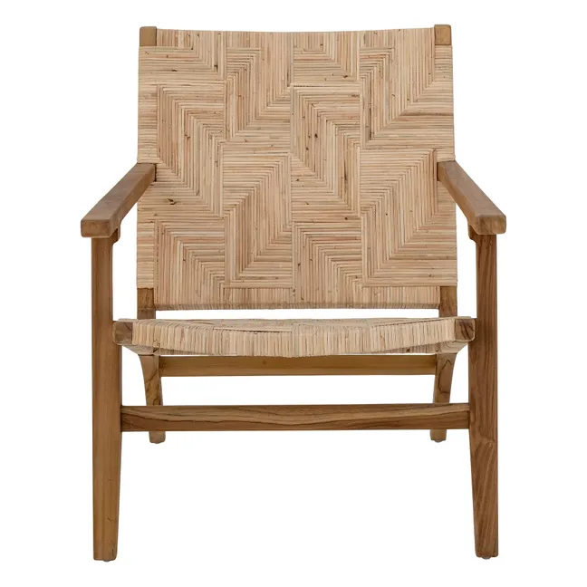 Fauteuil Mills en rotin | Brun