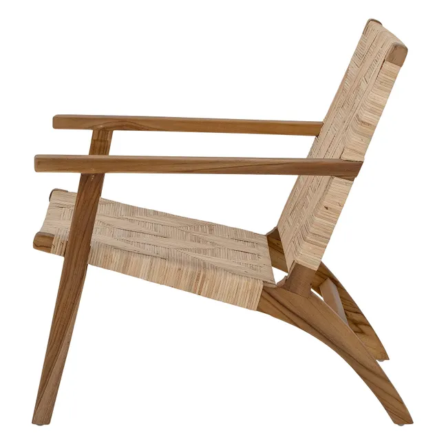 Fauteuil Mills en rotin | Brun