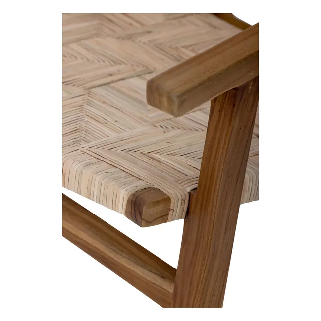 Fauteuil Mills en rotin | Brun