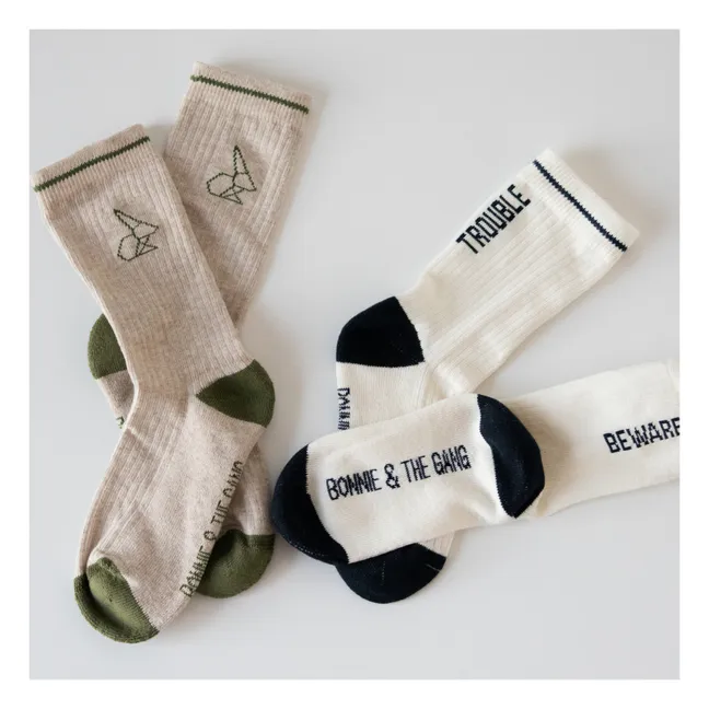 Chaussettes Ugo | Vert kaki