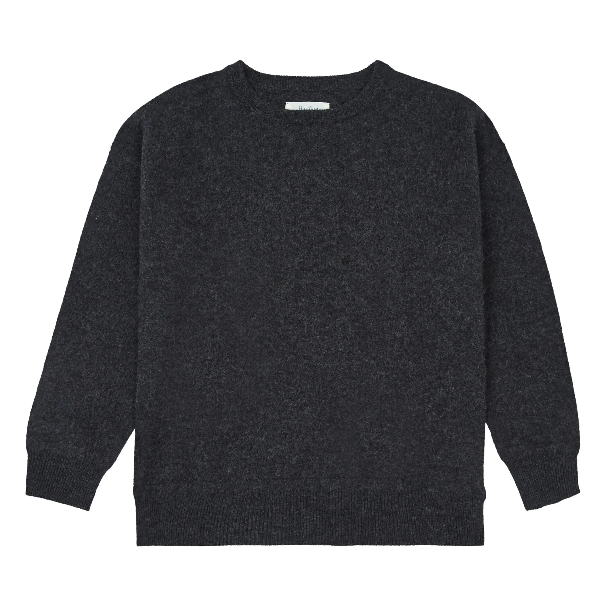 Hartford Charcoal Grey Woollen Jumper
