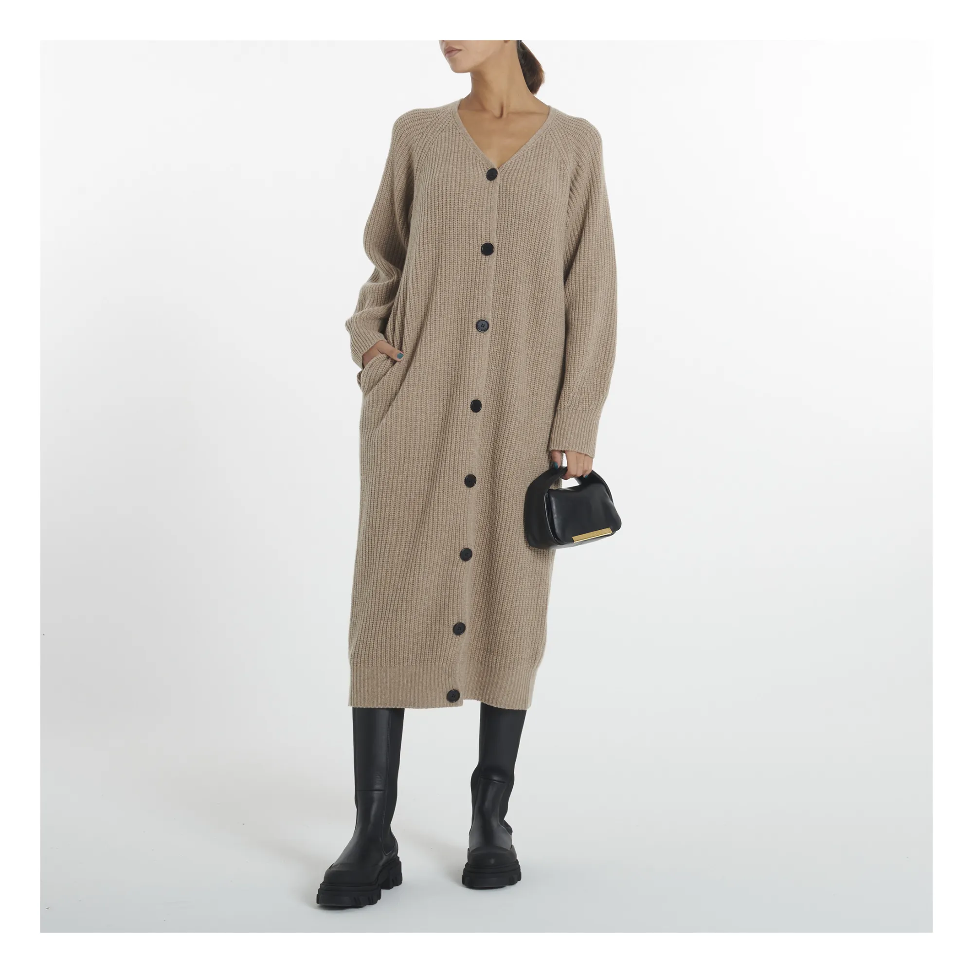Cyrus Cardigan | Camel- Product image n°1