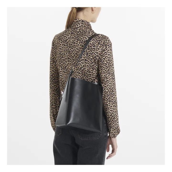 Virginie Smooth Leather Bag | Black- Product image n°1