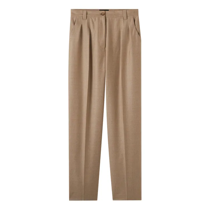 Tressie Woollen Trousers | Beige- Product image n°0