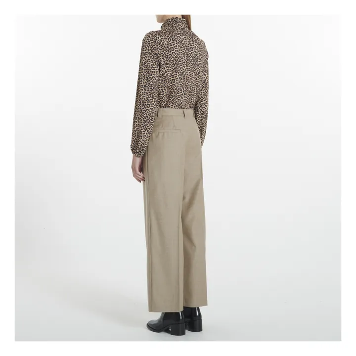 Tressie Woollen Trousers | Beige- Product image n°3