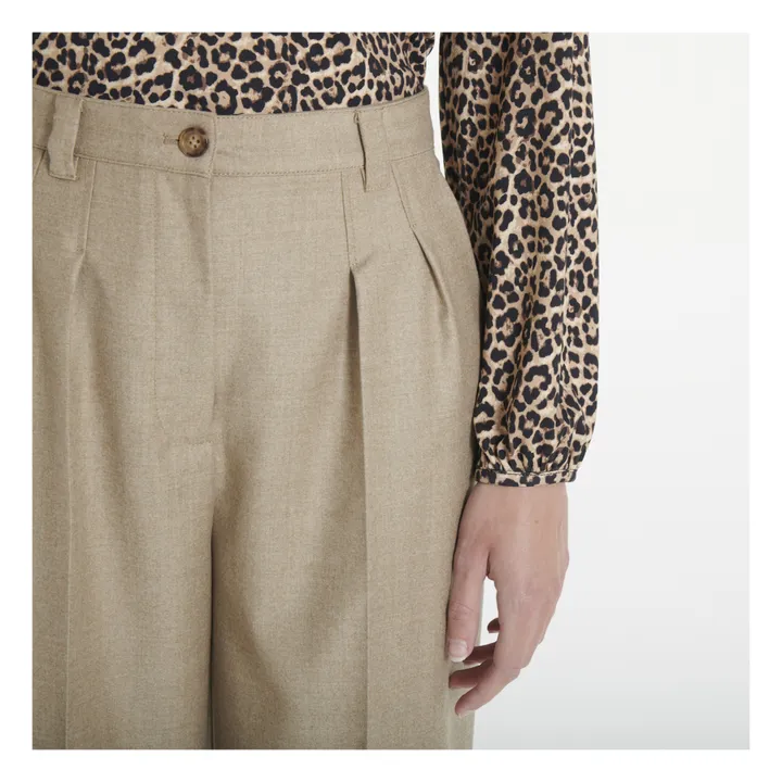 Pantalones de lana Tressie | Beige- Imagen del producto n°4