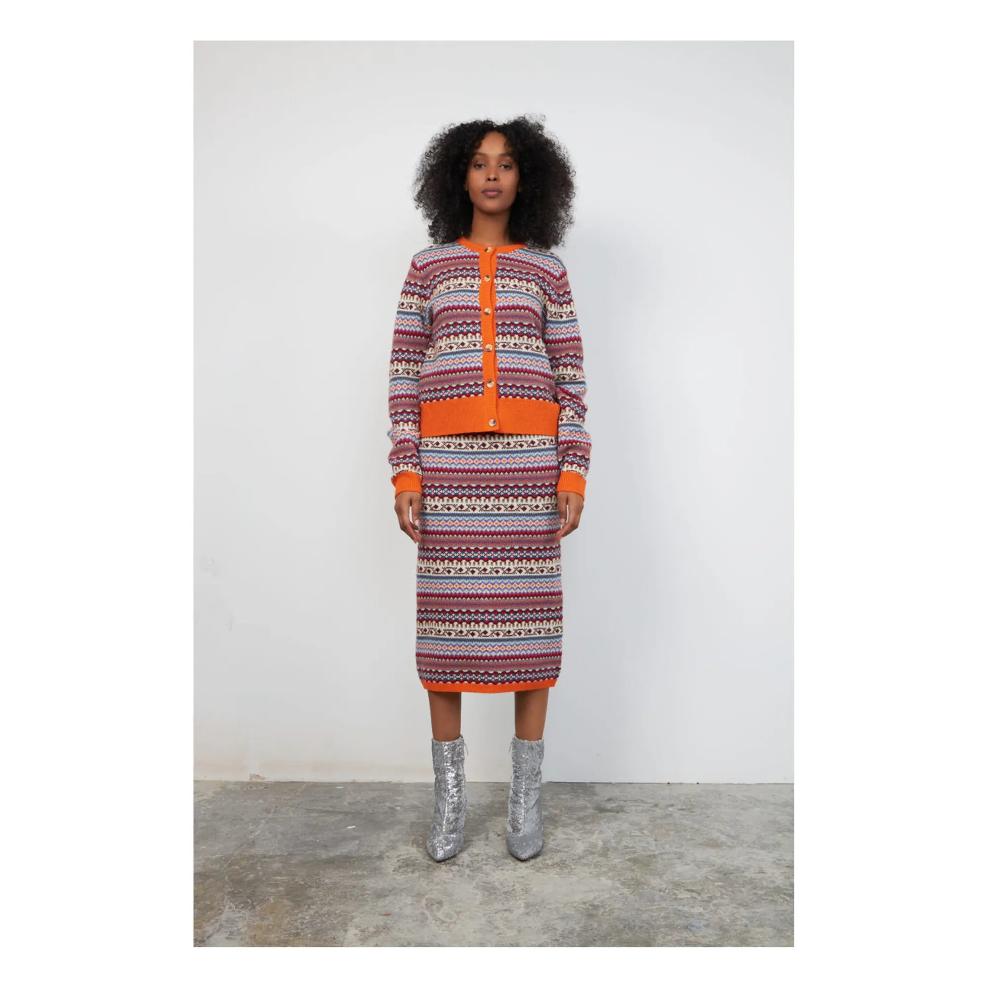 Stella Nova Orange Vesla Woollen Cardigan