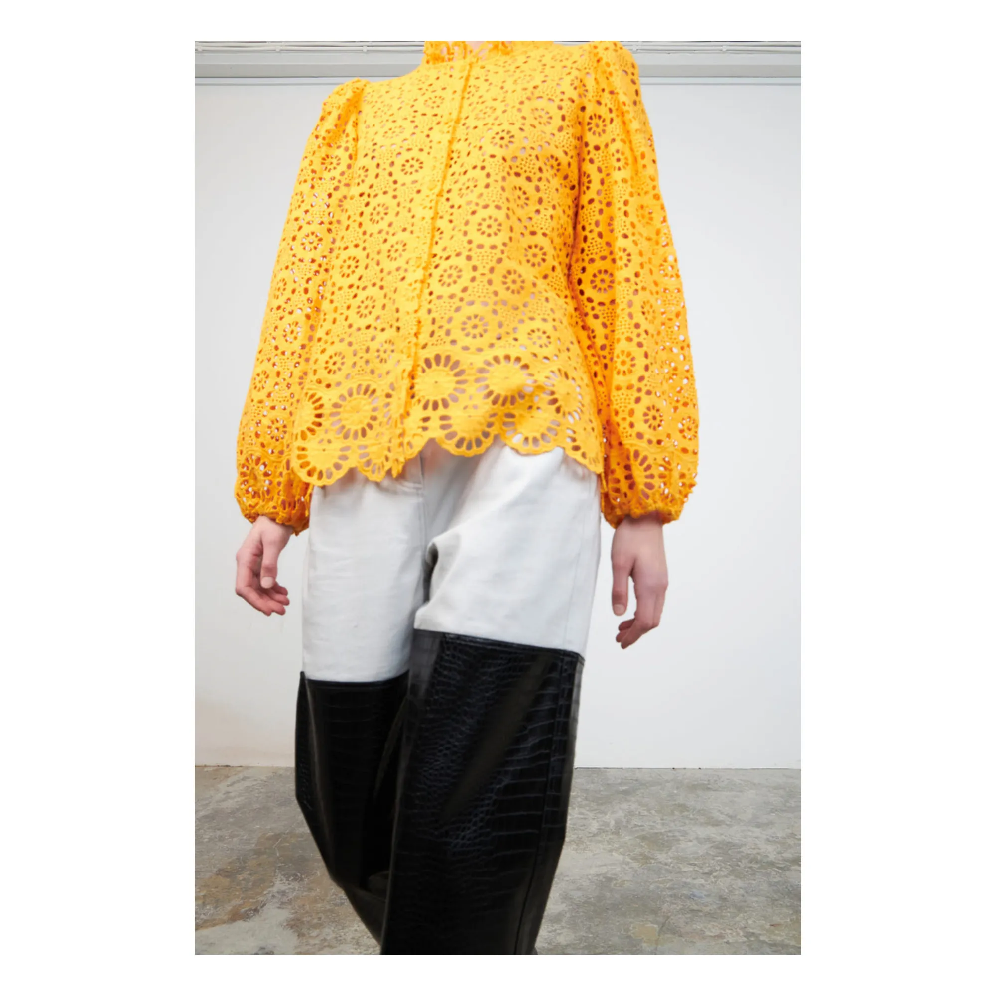 Stella Nova Orange Abna Organic Cotton Blouse