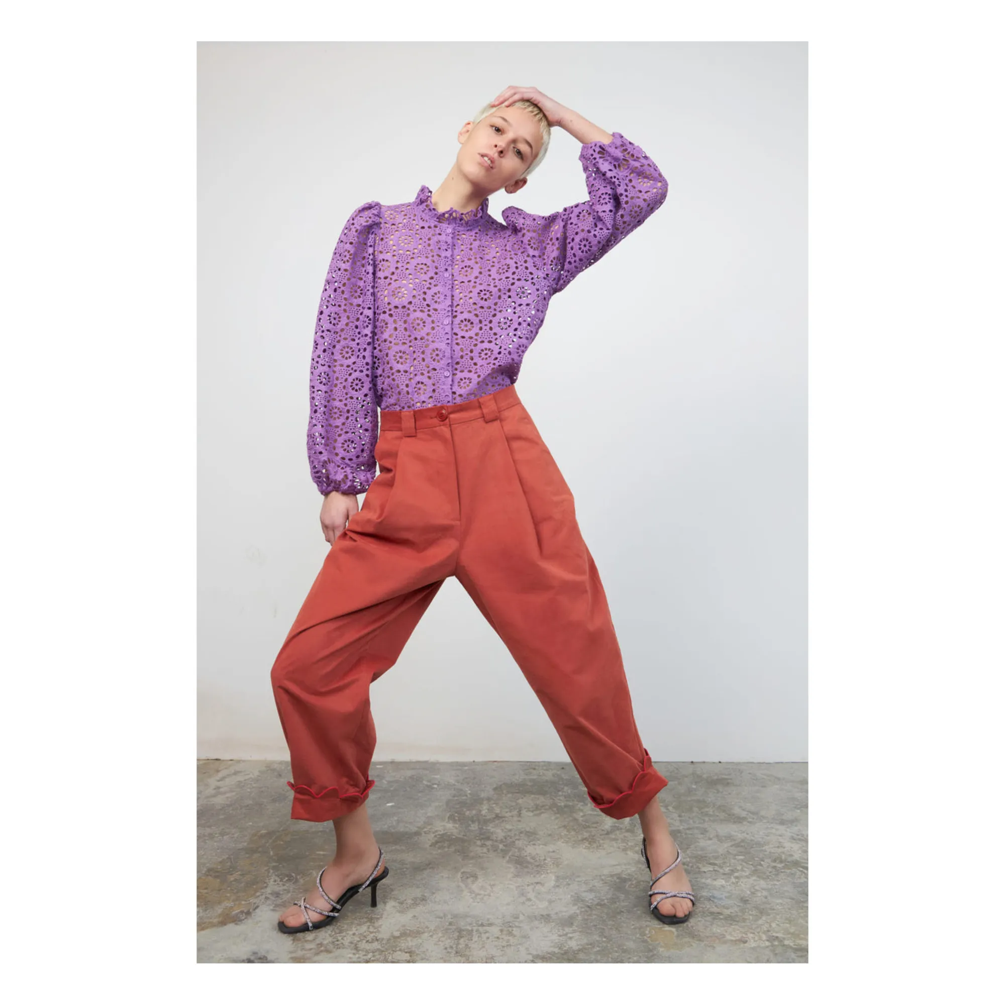 Stella Nova Purple Abna Organic Cotton Blouse