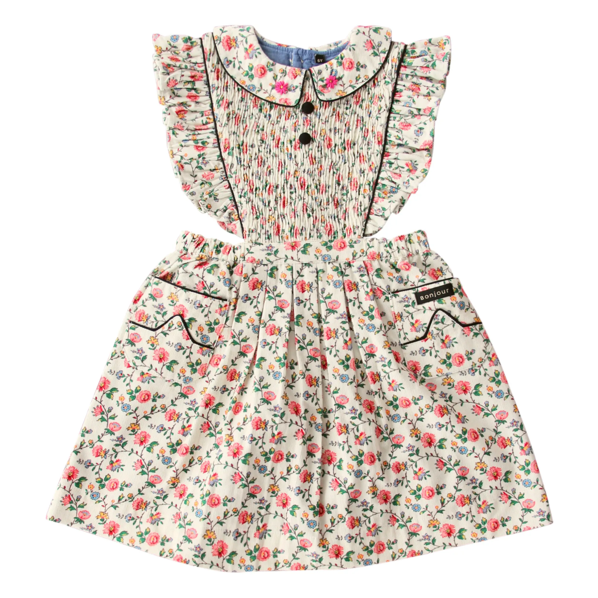 Bonjour NEW APRON DRESS 6Y（Bonjour - clothing for children