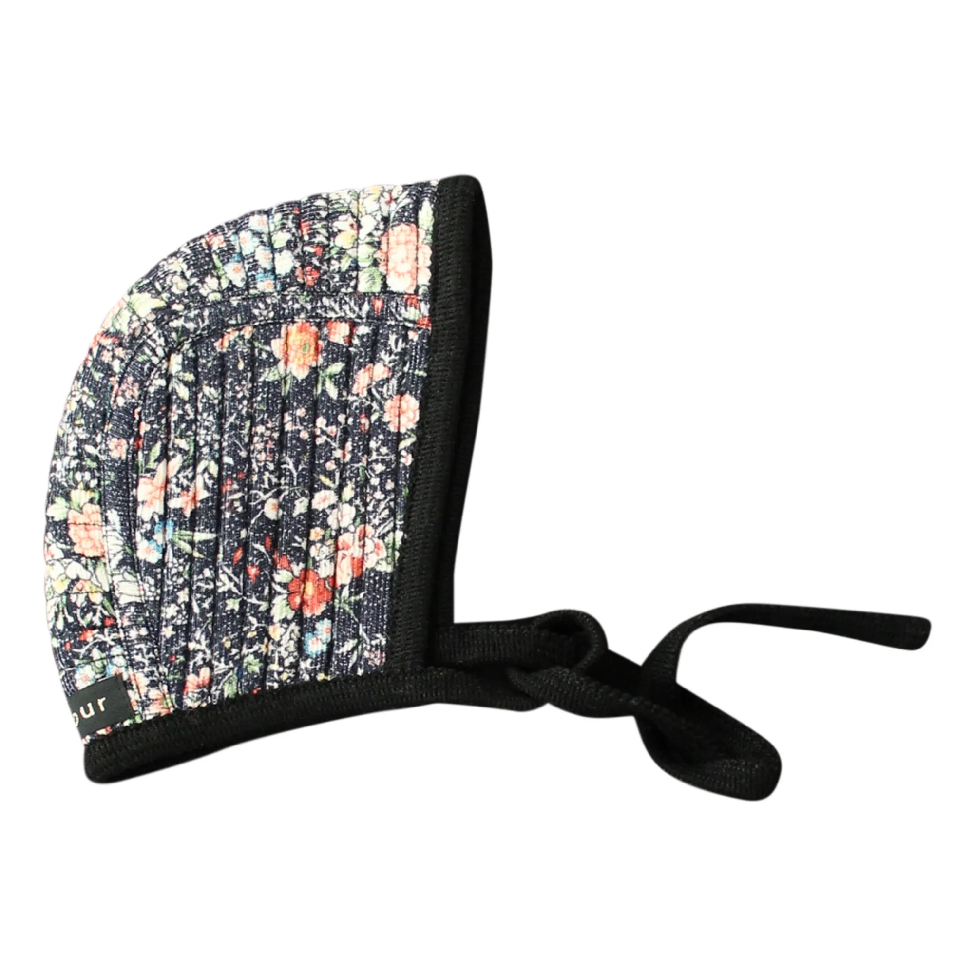 Bonjour Navy Blue Reversible Corduroy Bonnet