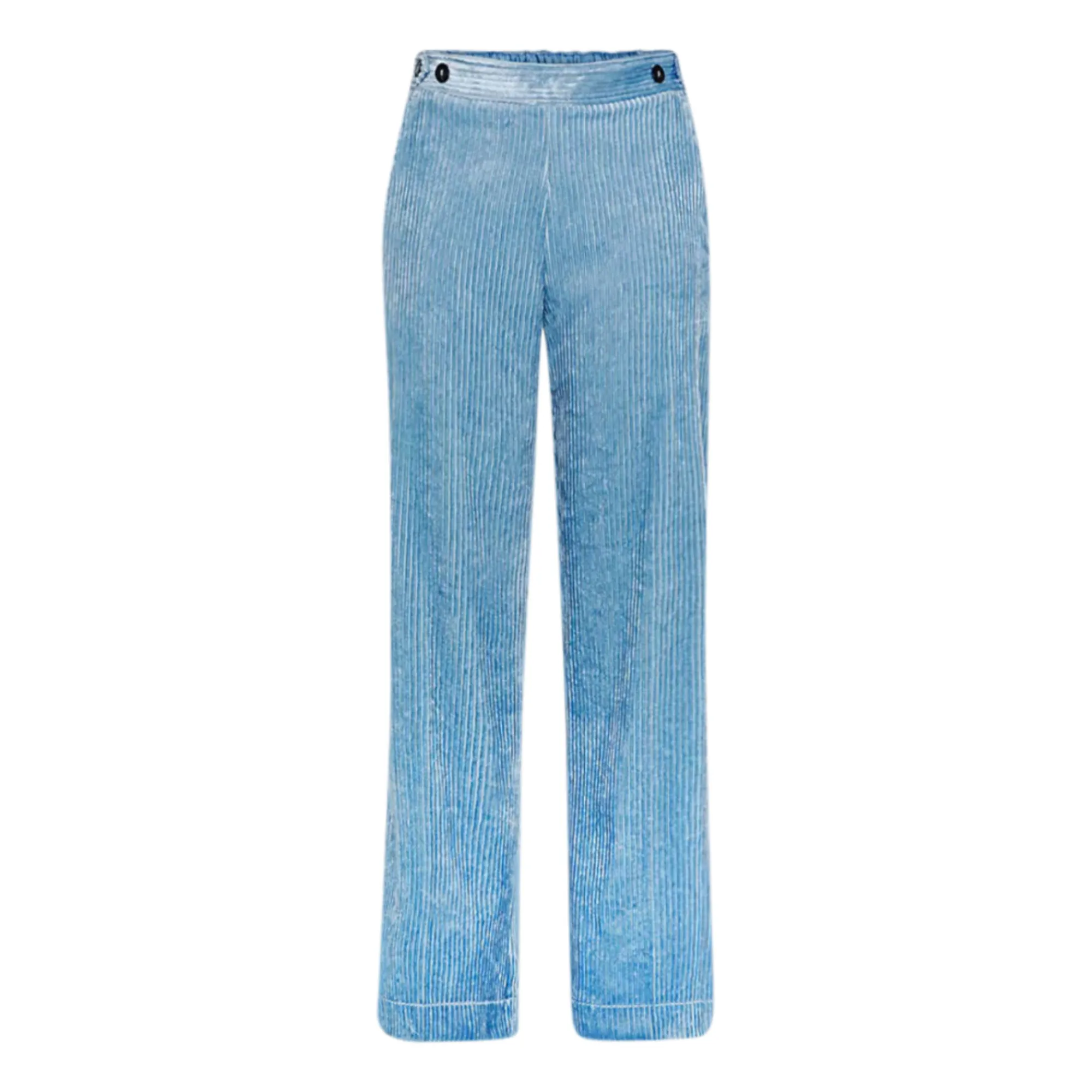 Forte Forte Blue Flared Corduroy Trousers