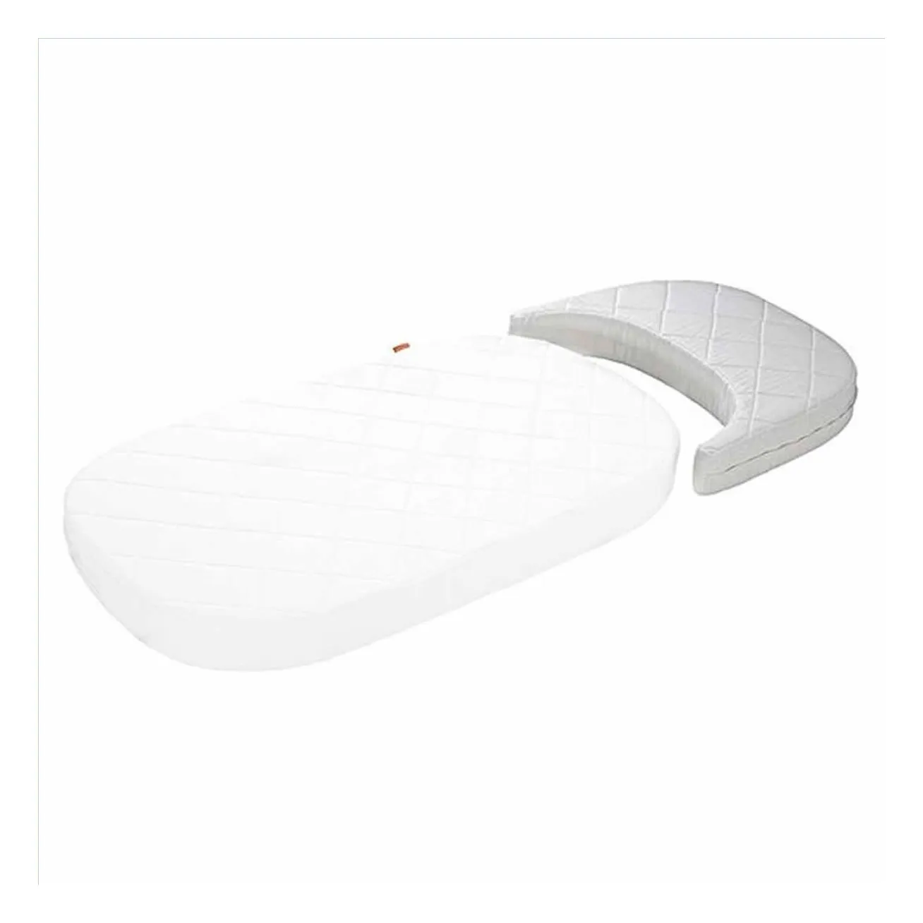 Matelas lit junior ovale 70x140 cm Comfort+7 | Blanc- Image produit n°0