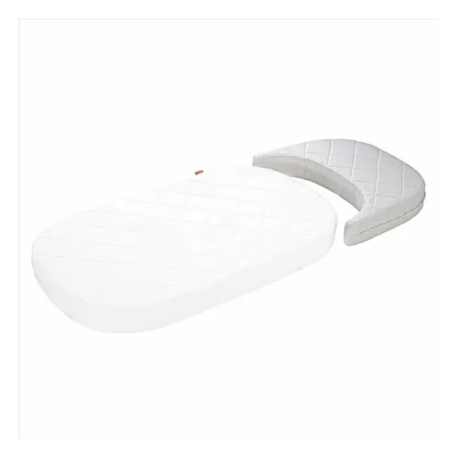Oval Junior Bed Comfort+7 Mattress 70x140cm | White