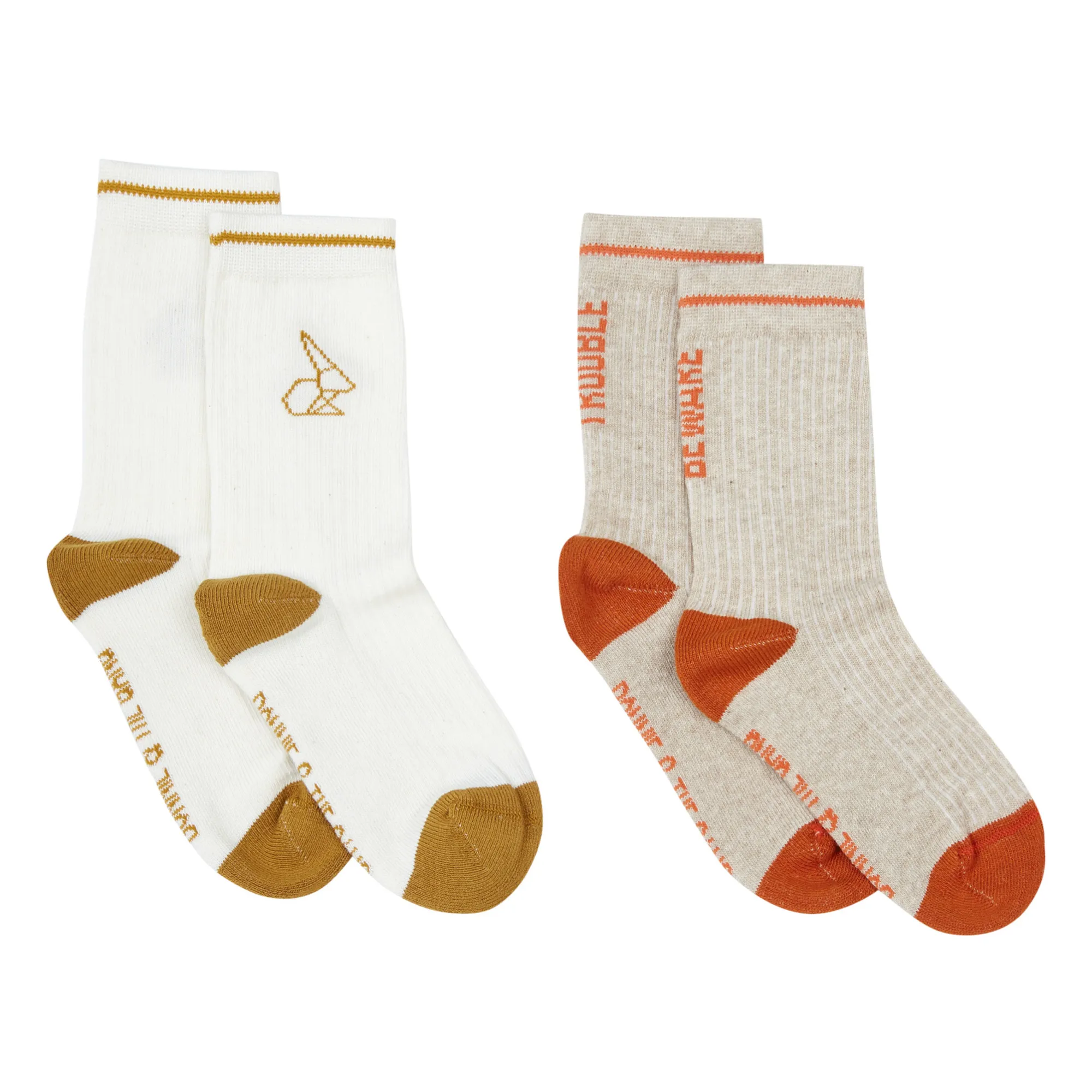 Bonnie & The Gang Yellow Ugo Organic Cotton Socks