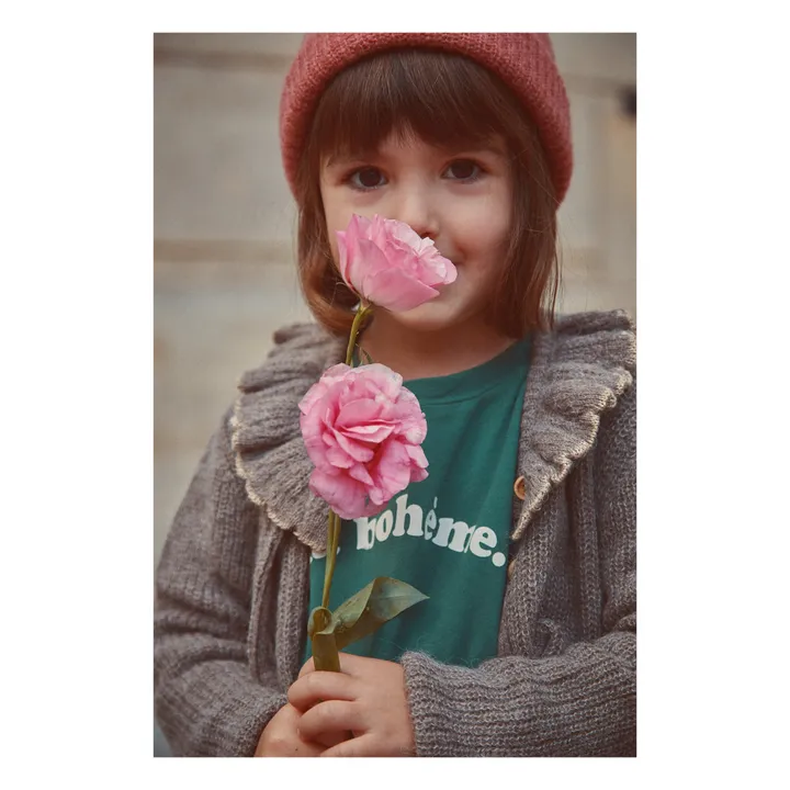 Cardigan Col Volants | Taupe- Image produit n°2