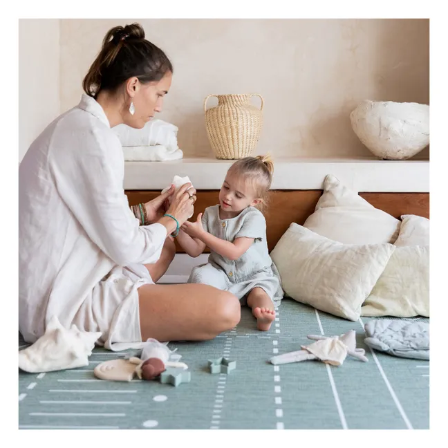 Tapis de jeu modulable Berbère | Vert