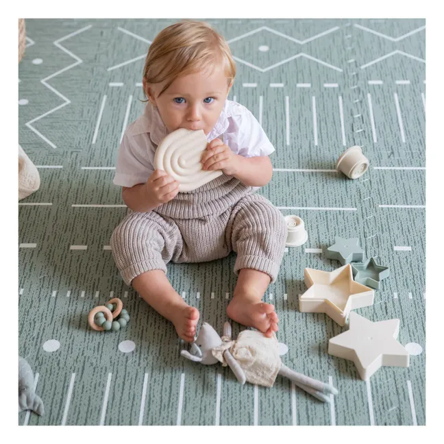 Tapis de jeu modulable Berbère | Vert