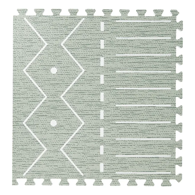 Tapis de jeu modulable Berbère | Vert