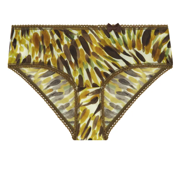 Amaca Print Briefs | Yellow- Product image n°0