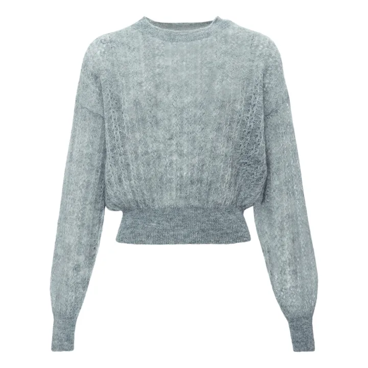 Suéter de punto Mohair | Gris- Imagen del producto n°0