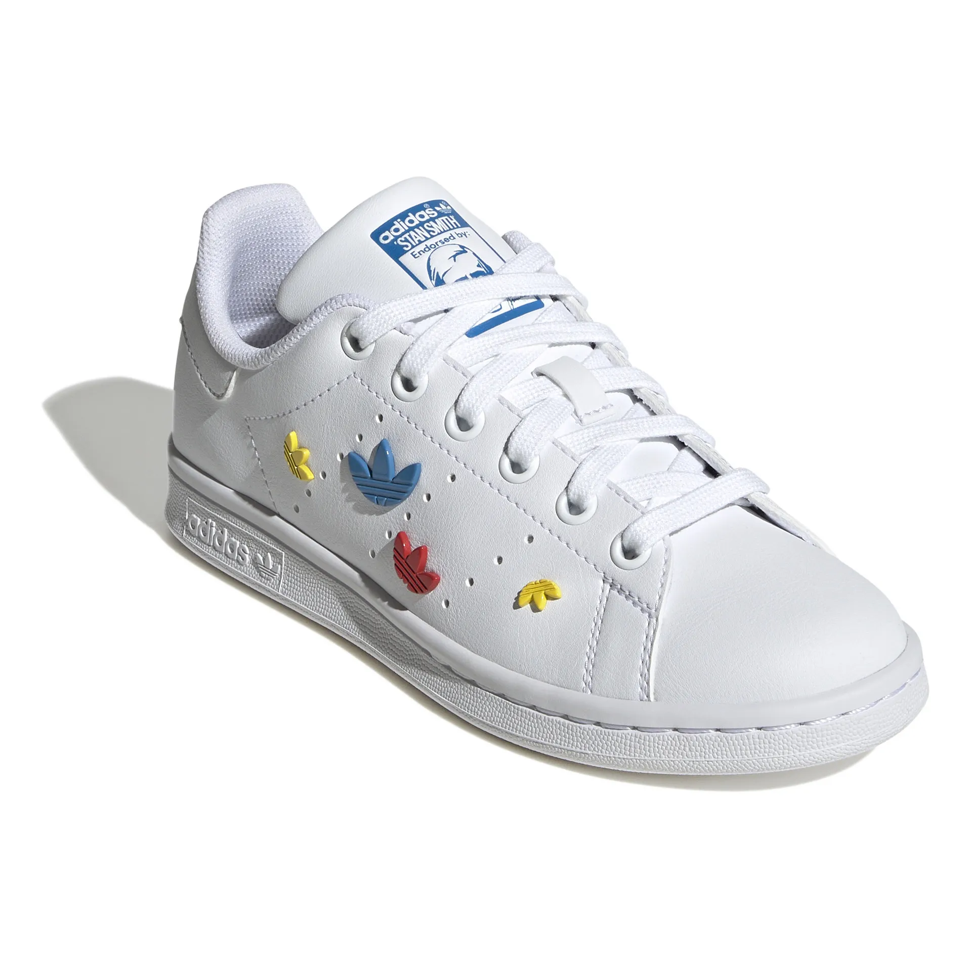 Adidas - Stan Smith Lace-Up Logo Sneakers - White | Smallable