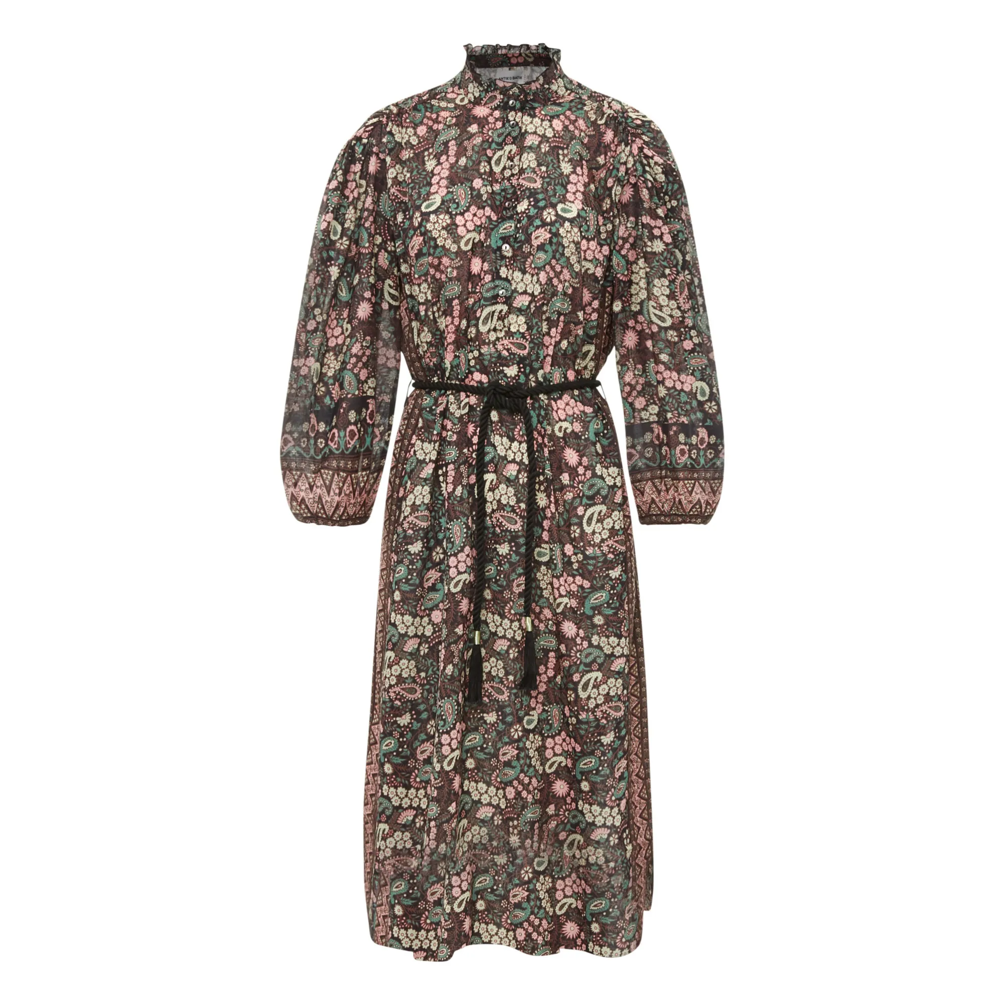 Antik Batik Black Helena Cotton Voile Dress