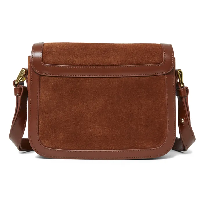 Grace Small Suede Bag | Brown- Product image n°5