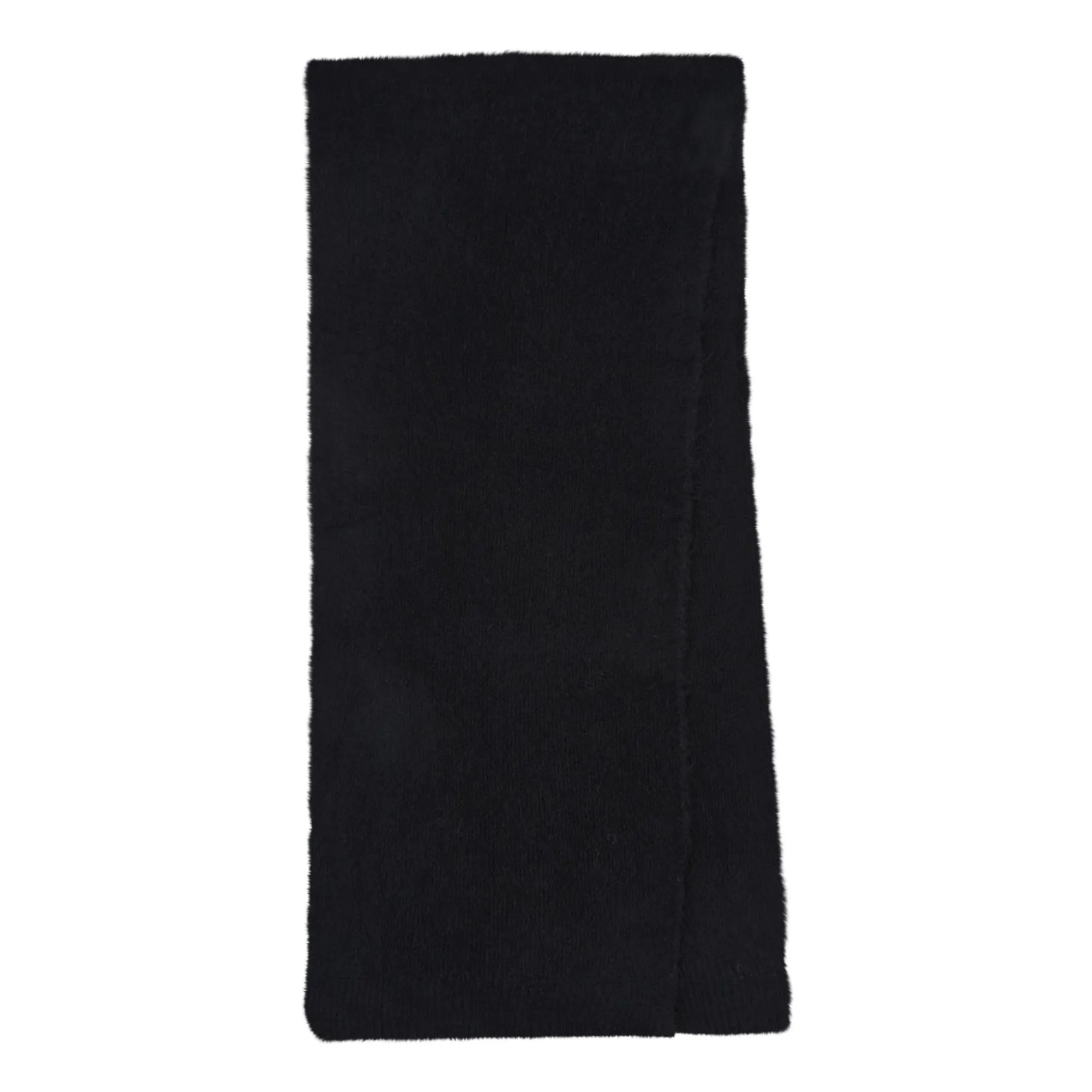 American Vintage Black East Alpaca Wool Scarf
