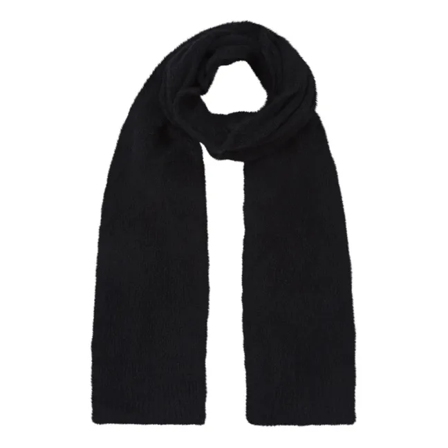 East Alpaca Wool Scarf | Black