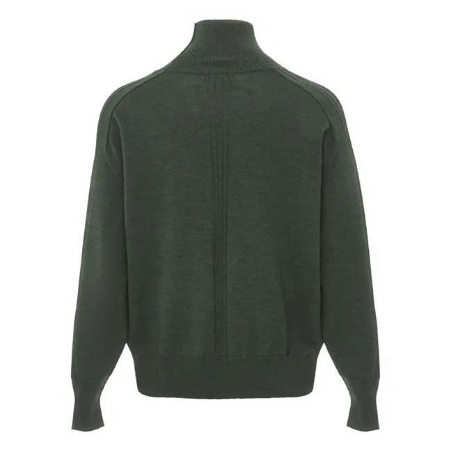 Maglione Fine Nord Merino | Verde militare