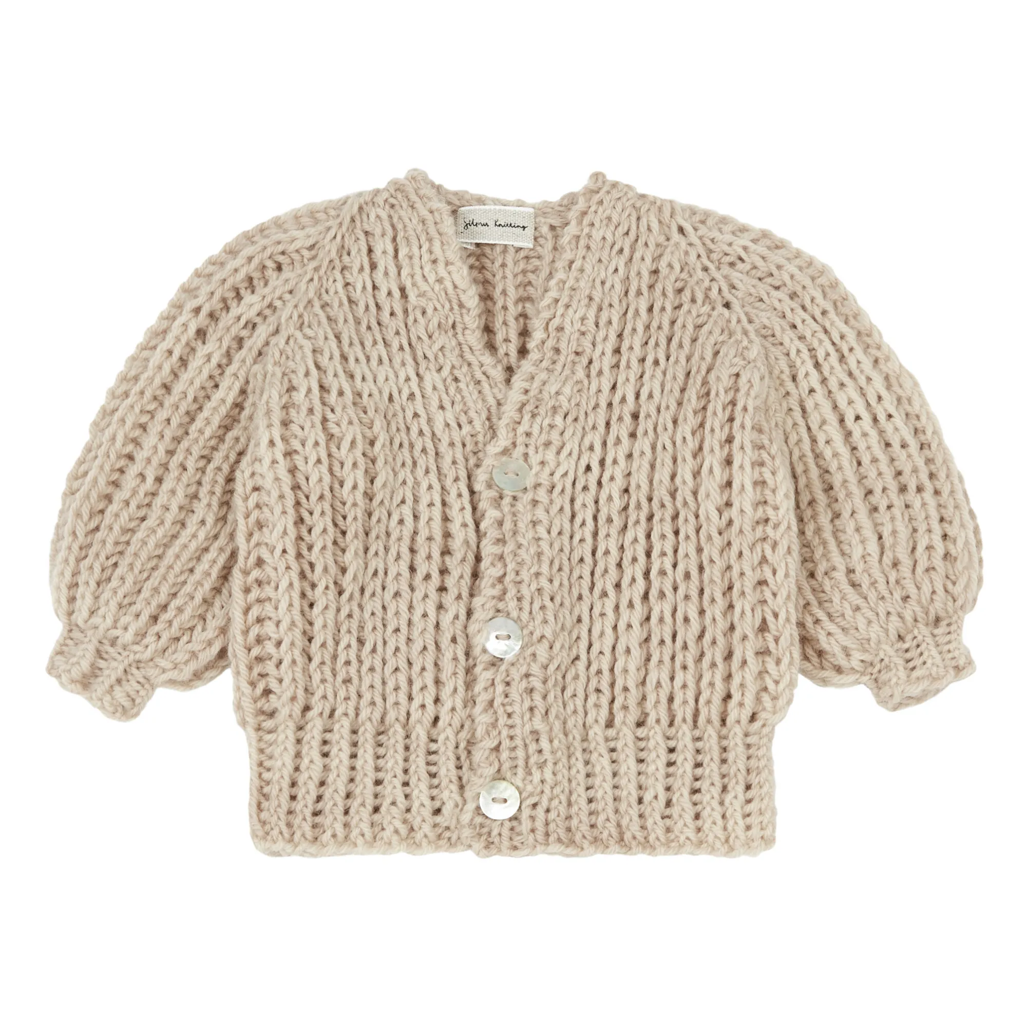 Aava Merino Wool Cardigan | Beige