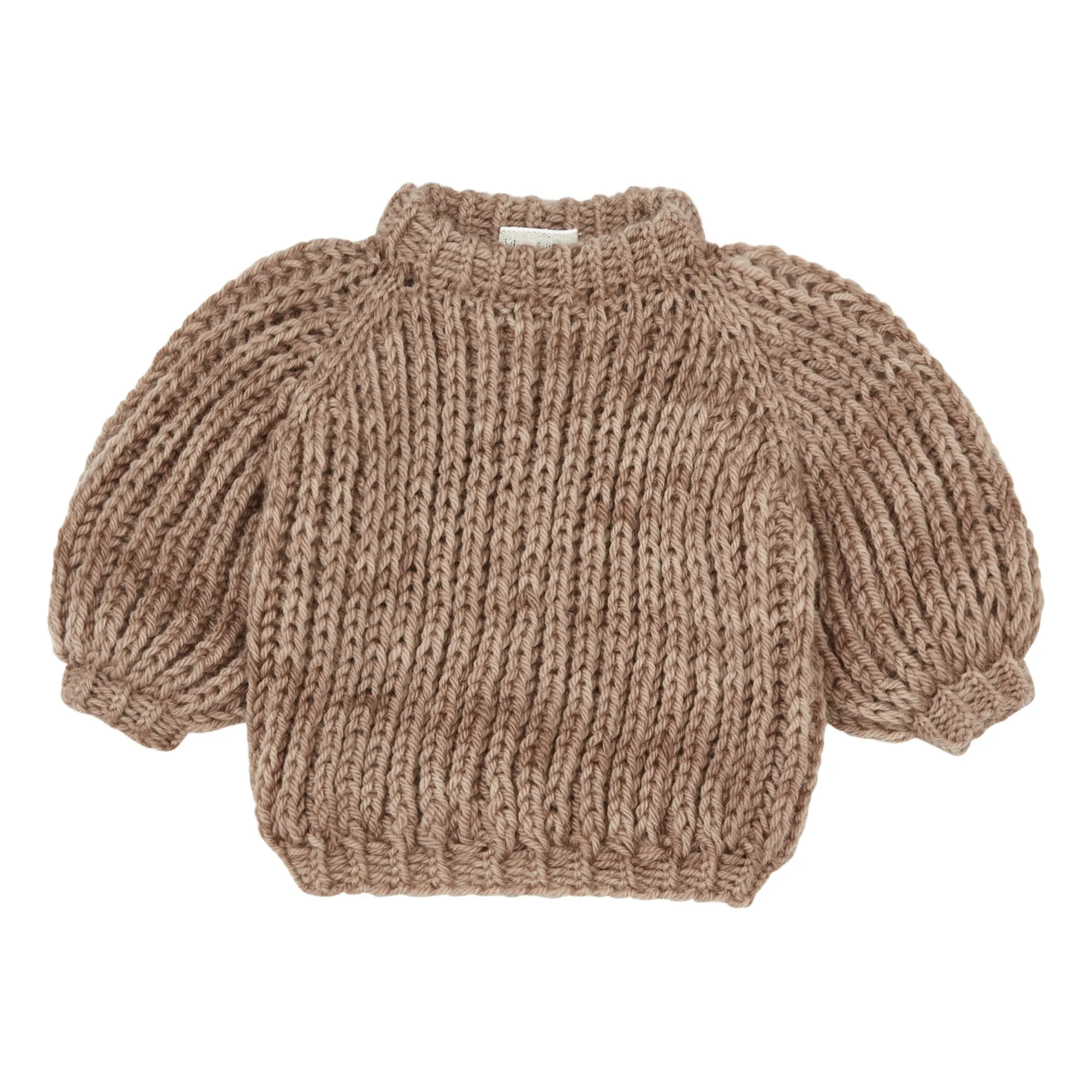 Silmu Knitting - Merino-Pullover Aava - Braun | Smallable