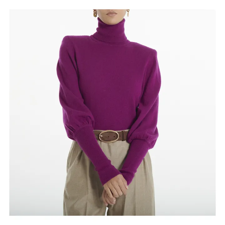 Maglione in lana Brocoli | Fuscia- Immagine del prodotto n°3