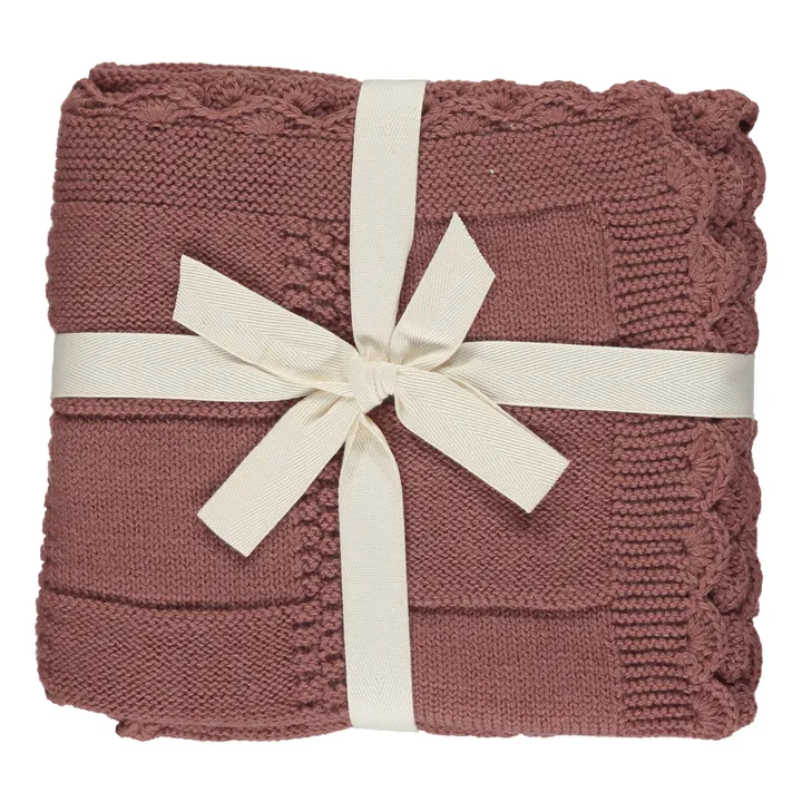 Manta de lana merina | Terracotta- Imagen del producto n°2