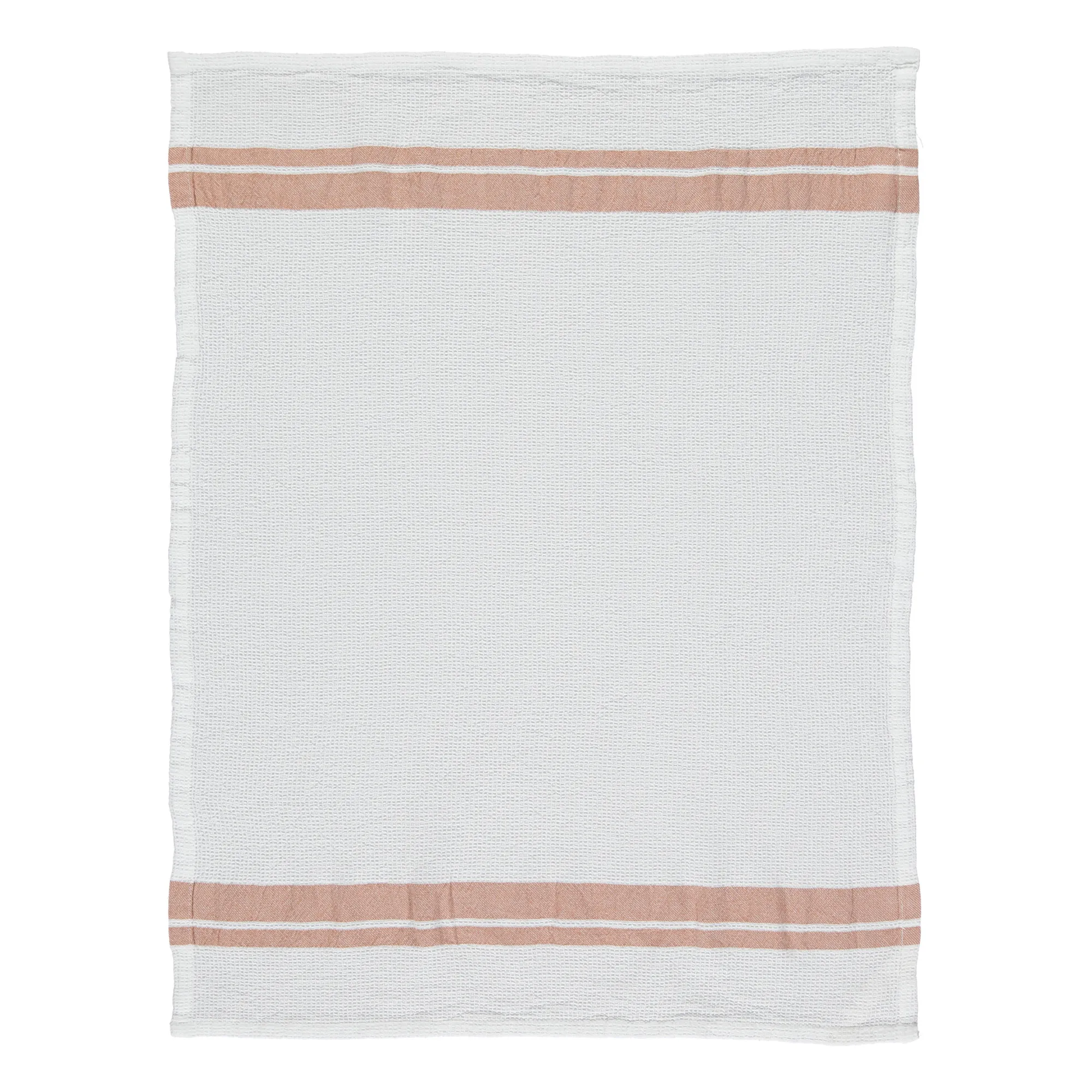 Serviette de bain waffle en coton | Terracotta- Image produit n°0