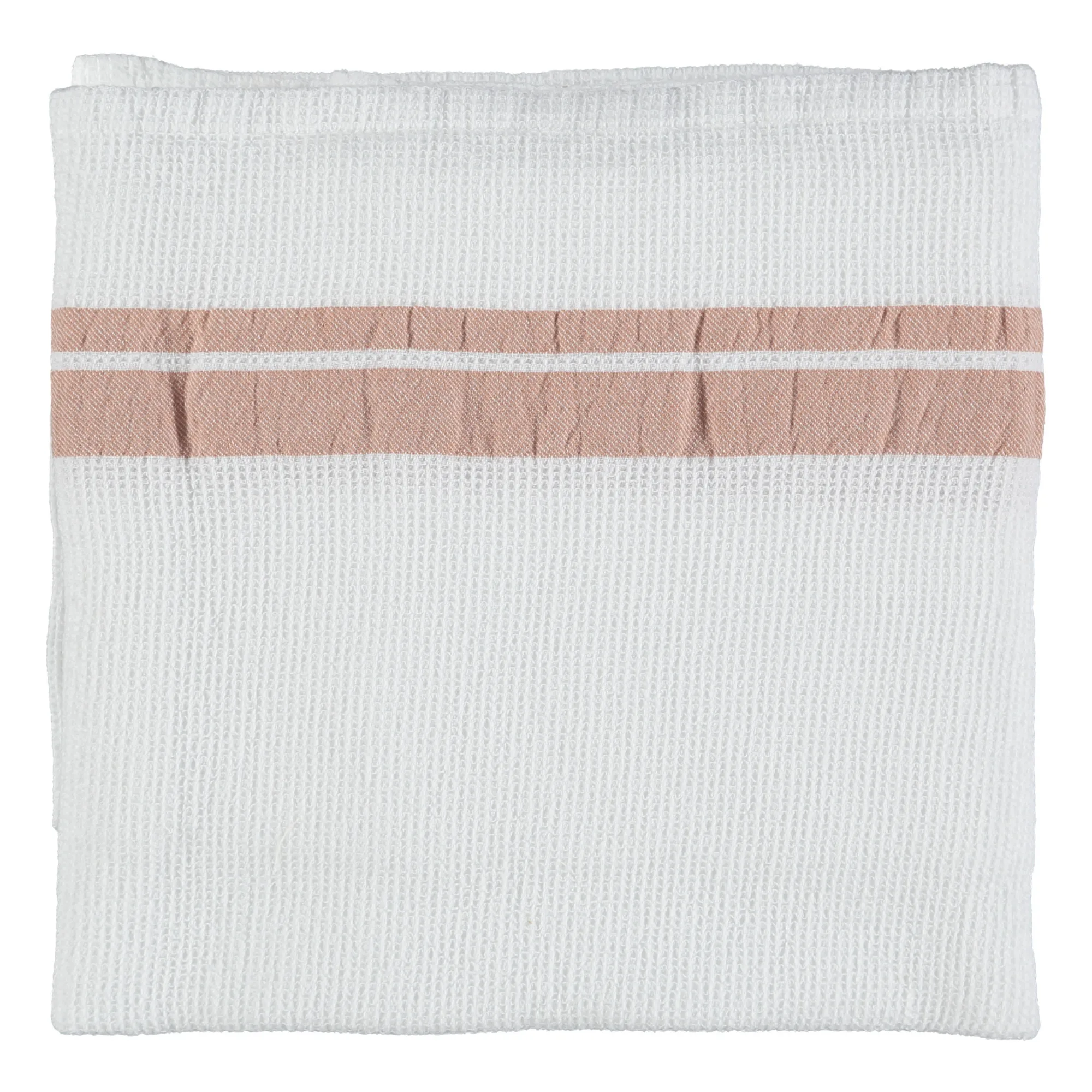 Serviette de bain waffle en coton | Terracotta- Image produit n°4