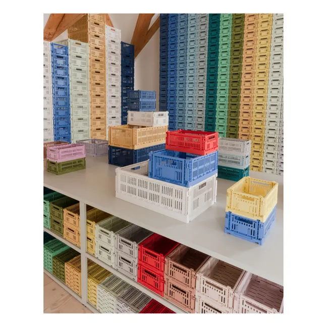 100% Recycled Collapsible Crate | Off-White